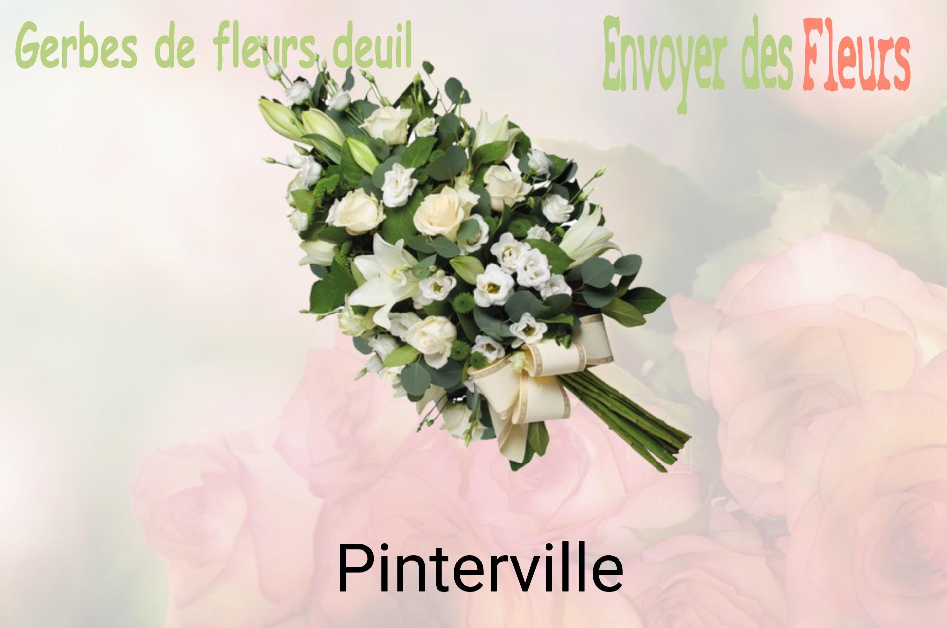 Gerbe de fleurs de deuil livrée à Pinterville